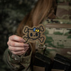 M-Tac - Kitty Contour Patch - výšivka - žlutá a modrá mašle - Coyote - 51386205