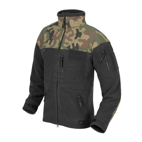 Helikon - Mikina Fleece Infantry - Black/PL Woodland - BL-INF-HF-17