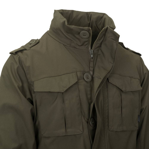 Helikon - Vojenská bunda Covert M65 - zemitě hnědá/černá - KU-C65-DC-0A01A