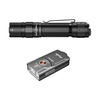 Fenix - Taktická svítilna PD36R Pro LED s baterií 5000 mAh + svítilna na klíče E03R V2.0 - 2800 lm - černá/šedá - PD36R Pro+E03R šedá