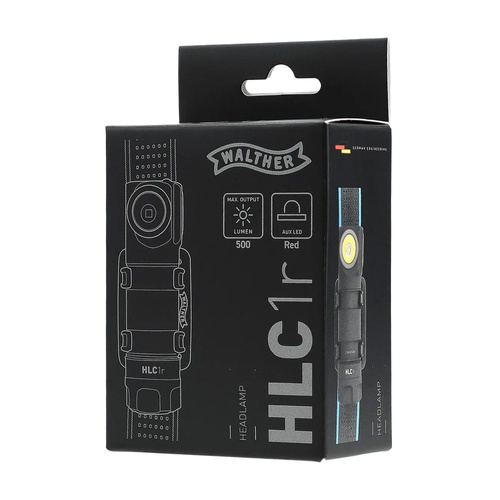 Walther - Svítilna LED HLC1r - 500lm - černá - 3.7137
