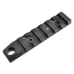 Strike Industries - LINK KeyMod / M-LOK Rail - 7 slotů + QD - černá - LINK-RS-7-QD