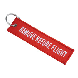 Fostex - Přívěsek Remove Before Flight - červený