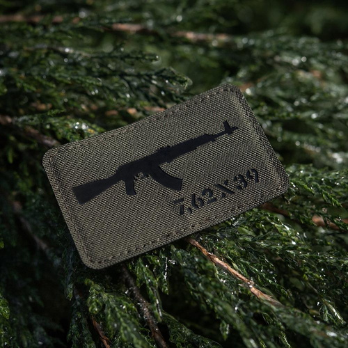 M-Tac - Laserem vyřezávaná nášivka AKM 7.62x39 - zelená/černá - 51110232