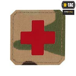 M-Tac - Laserem vyřezávaná nášivka Medic Cross - červená / MultiCam - 51122833