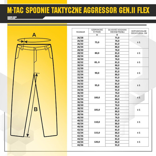 M-Tac - Taktické kalhoty Aggressor Gen.II Flex - Ripstop - černé - 20058002