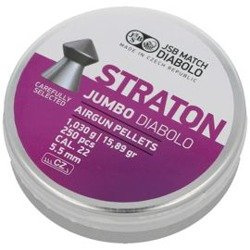 JSB - Diabolo Straton Jumbo Airgun Pellets - .22 / 5,5 mm - 250 ks - 546238-250