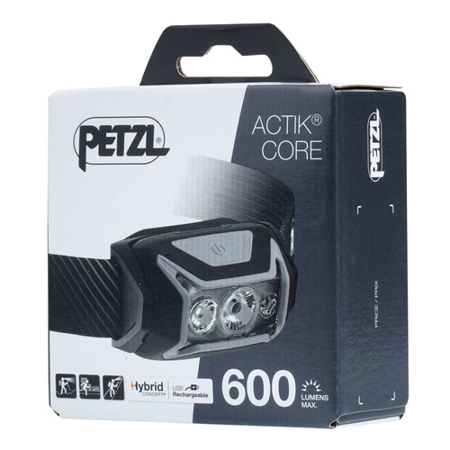 Petzl - Nabíjecí čelová svítilna LED Actik Core - 600 lm - šedá - E065AA00
