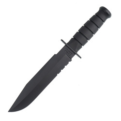 Ka-Bar 1271 - Vojenský nůž Fighter - Combo - černý.