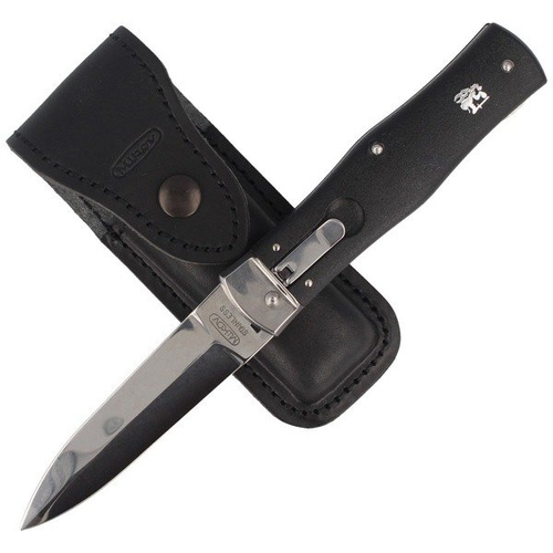 Mikov - Automatický pružinový nůž Predator ABS Black Clip - 241-NH-1/N BK