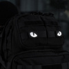 M-Tac - nášivka Tygří oči - 500D Cordura - laserový výsek - reflexní - černá - 51140299