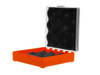 Megaline - přepravní box - 11x11x3,5 cm - oranžovo-průhledný - 607/0001OT