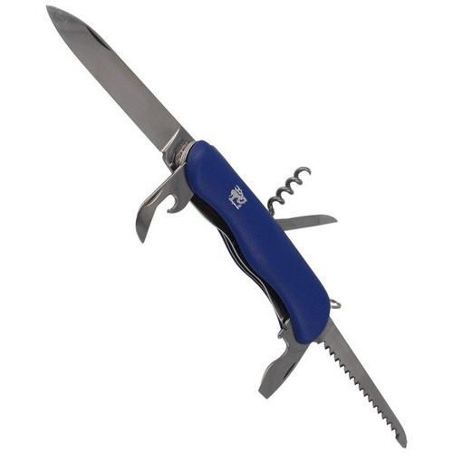 Mikov - Multifunkční kapesní nůž Praktik 110 mm - 6 nástrojů - modrý - 115-NH-6/AK BLU
