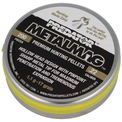JSB - Predator MetalMag Airgun Pellets - .22 / 5,5 mm - 200 ks - 2002-01-200