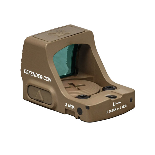 Vortex Optics - Zaměřovač s červeným Bodem Defender CCW - 3 MOA - Tan - DFCCW-MRD3-T