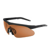 Swiss Eye - Střelecké brýle Raptor Pro - laserové čočky 532/694/1064 - černé - hnědý zorník - 40482