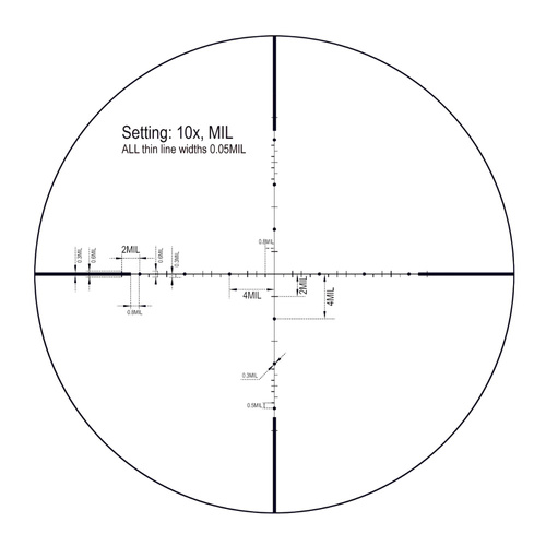 VictOptics - Puškohled S4 3-12x40 SFP - MDL - Černá - OPSL31