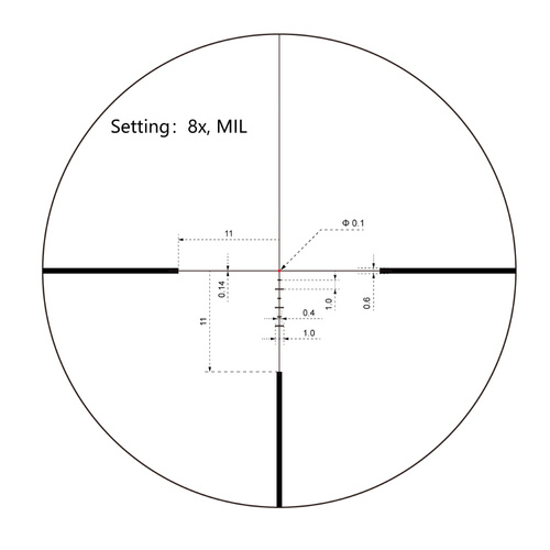 Vector Optics - LPVO Scope Continental x8 Continental x8 1-8x24i ED Fibre - SFP - VET-FDR - Černá - SCOC-45