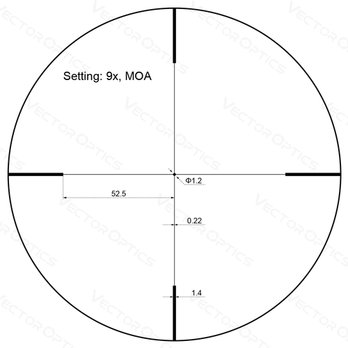 Vector Optics - Forester JR. Power 3-9x40 - černý - SCOM-35