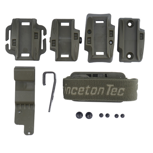 Princeton Tec - Charge MPLS LED svítilna na přilbu - 55 lumenů - červená / modrá / IR - Olive Drab - C-RBI-OD
