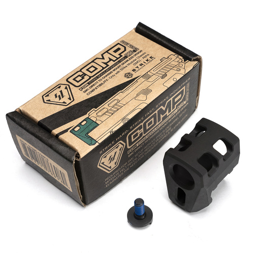 Strike Industries - Kompenzátor pro SMC Alpha MKII 3,9" velikost S - černý - SI-SMC-COMP-S