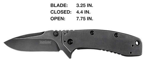 Kershaw - Zavírací nůž Cryo II - celokovový - černý - 1556BW