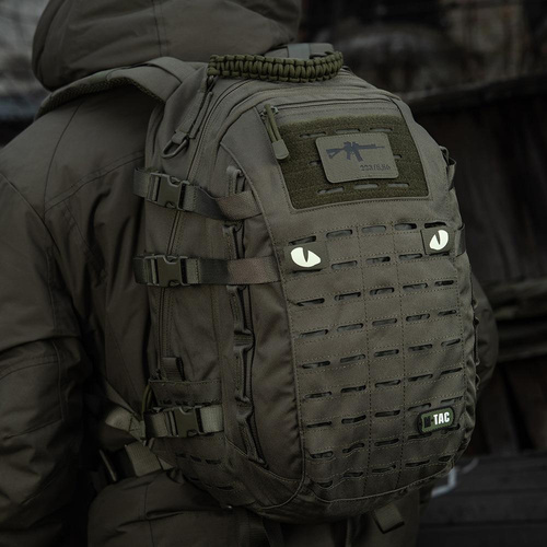 M-Tac - Laserem řezané nášivky Tygří oči - pár - zelená Ranger - 51140023