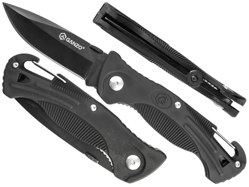 Ganzo - Zavírací nůž EDC - 440 - Black - G611-BK