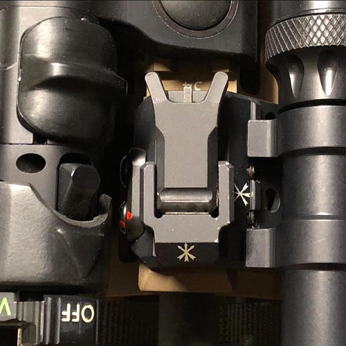 Unity Tactical - Záložní sklopné přední hledí Fusion - Černá - FUS-S1B