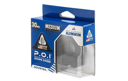 Leapers - Dvoudílný držák UTG POI 30/11 - 30 mm - střední - černý - RDU013015