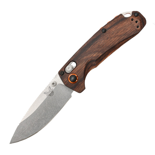 Benchmade - Zavírací lovecký nůž HUNT North Fork - Drop Point - Axis Lock - dřevěný - 15032