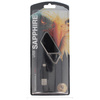 ASP - Sapphire USB LED hliníková dobíjecí svítilna - černá - 53600