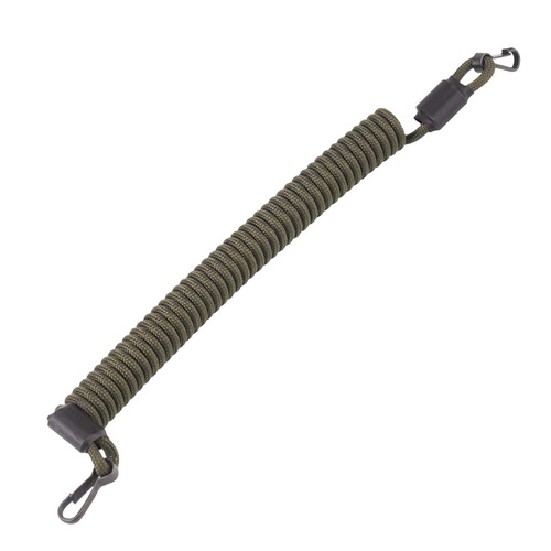 EDCX - Elastická šňůrka s karabinkami - armádní zelená - 3083