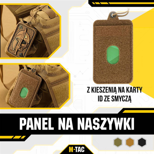 M-Tac - Patch panel s kapsou na identifikační kartu a šňůrkou na krk - Coyote - 10118005