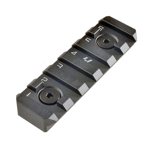 Strike Industries - LINK KeyMod / M-LOK lišta - 6 slotů - černá - LINK-RS-6