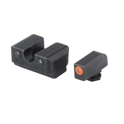 TruGlo - Tritiové zaměřovače Pro - Glock 17/19 - Nízké - Oranžové ráfky - TG231G1C