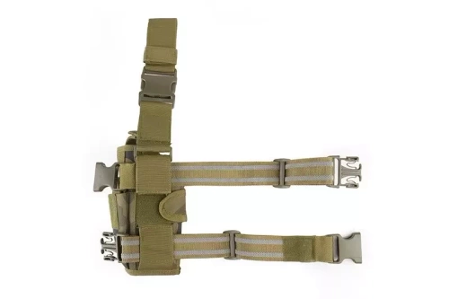 GFC Tactical - Stehenní pouzdro se zásobníkem - nylon - vzor 93 Forest Panther - GFT-29-011418 