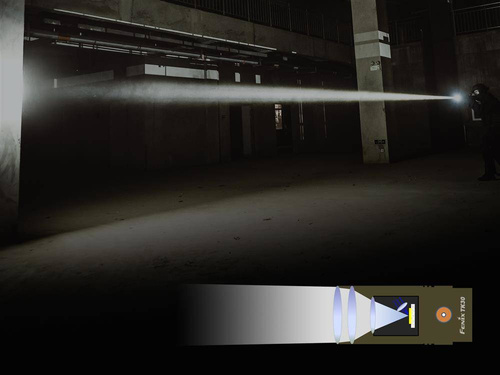 Fenix - TK30 dobíjecí laserová svítilna - 5000 mAh - 500 lumenů