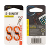 Nite Ize - S-Biner® MicroLock® Aluminum - 2 ks - oranžová - LSBMA-19-2R6