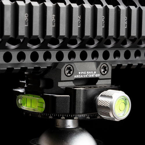 Strike Industries - Adaptér pro Picatinny Arca také 1/4" a 3/8" - QD závěs - SI-ARCA-TRI-PADA-BK