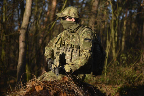 Helikon - Kalhoty Combat Patrol Uniform Pants® - Bavlněné RipStop - Khaki - SP-CPU-CR-13