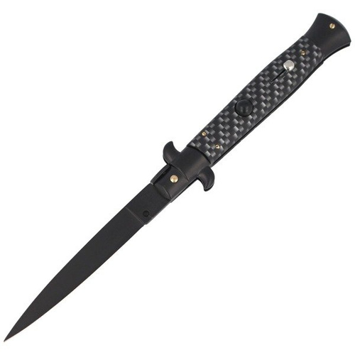Frank Beltrame - Pružinový nůž Stiletto Kevlar 23 cm - FB 23/KEV BLK