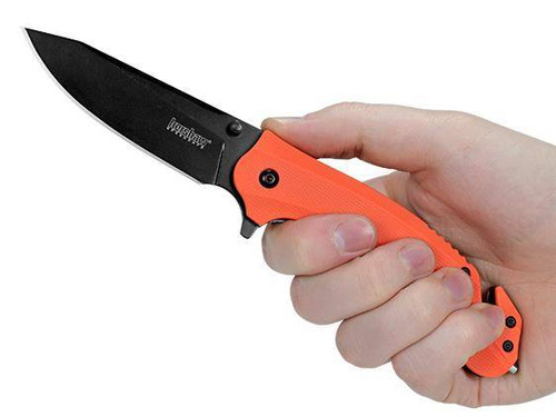 Kershaw - Záchranářský nůž Barricade 8650 - 8Cr13MoV - Orange - 8650