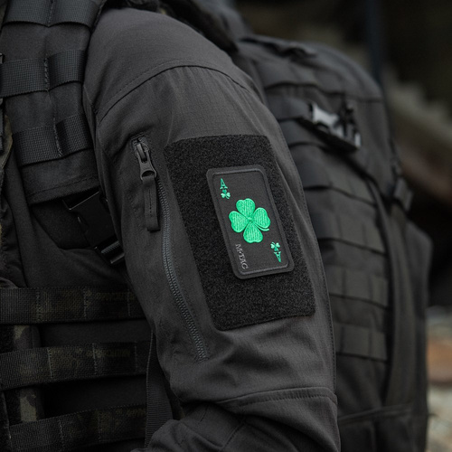 M-Tac - nášivka Lucky Card - Cordura 500D - Clover - černá - 51391002