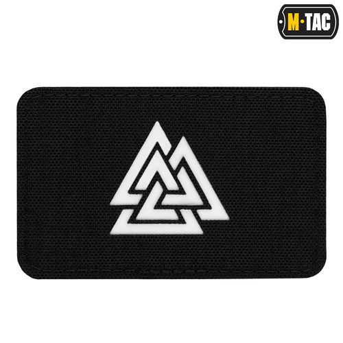 M-Tac - Laserem řezaná vodorovná záplata Valknut - černá - 51164299