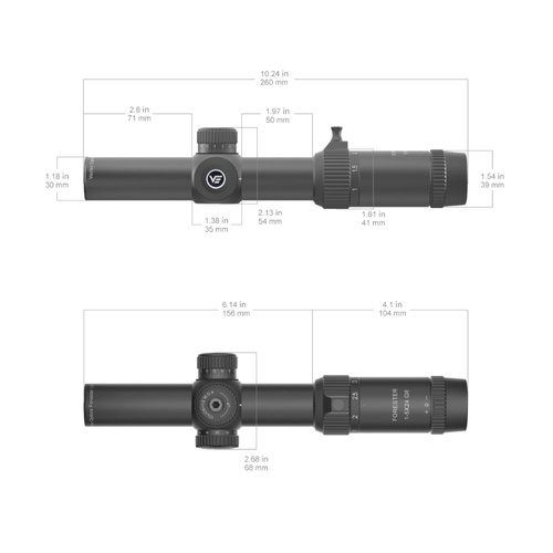 Vector Optics - LPVO Scope Forester 1-5x24IR - 30 mm - SFP - černý - SCOC-03