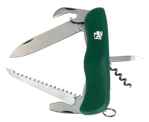 Mikov - Multifunkční kapesní nůž Praktik 110 mm - 6 nástrojů - zelený - 115-NH-6/AK GRN