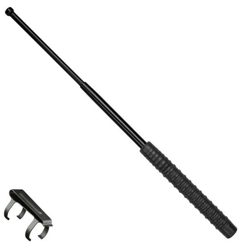 ESP - Tvrzený roztažitelný obušek s klipem - 21" - Extra Grip rukojeť - Černá - EXB-21H BLK BC-01