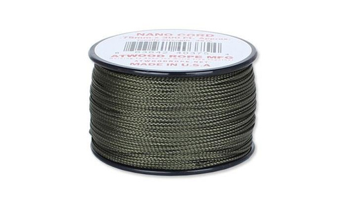 Atwood Rope MFG - Nano šňůra - 0,75 mm - Olive Drab - cívka 300 stop