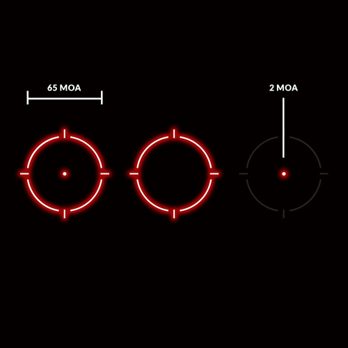 Holosun - SCRS Red Dot Sight - Multi Reticle System - Solární panel - SCRS-RD-MRS